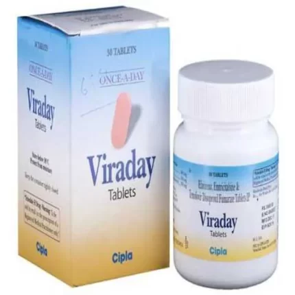 Viraday (Efavirenz 600mg + Emtricitabine 200mg + Tenofovir disoproxil fumarate 300mg) Rx