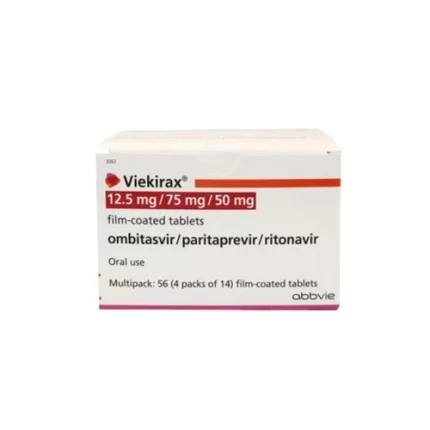VIEKIRAX (OMBITASVIR + PARITAPREVIR + RITONAVIR 12.5/75/50 MG) Rx